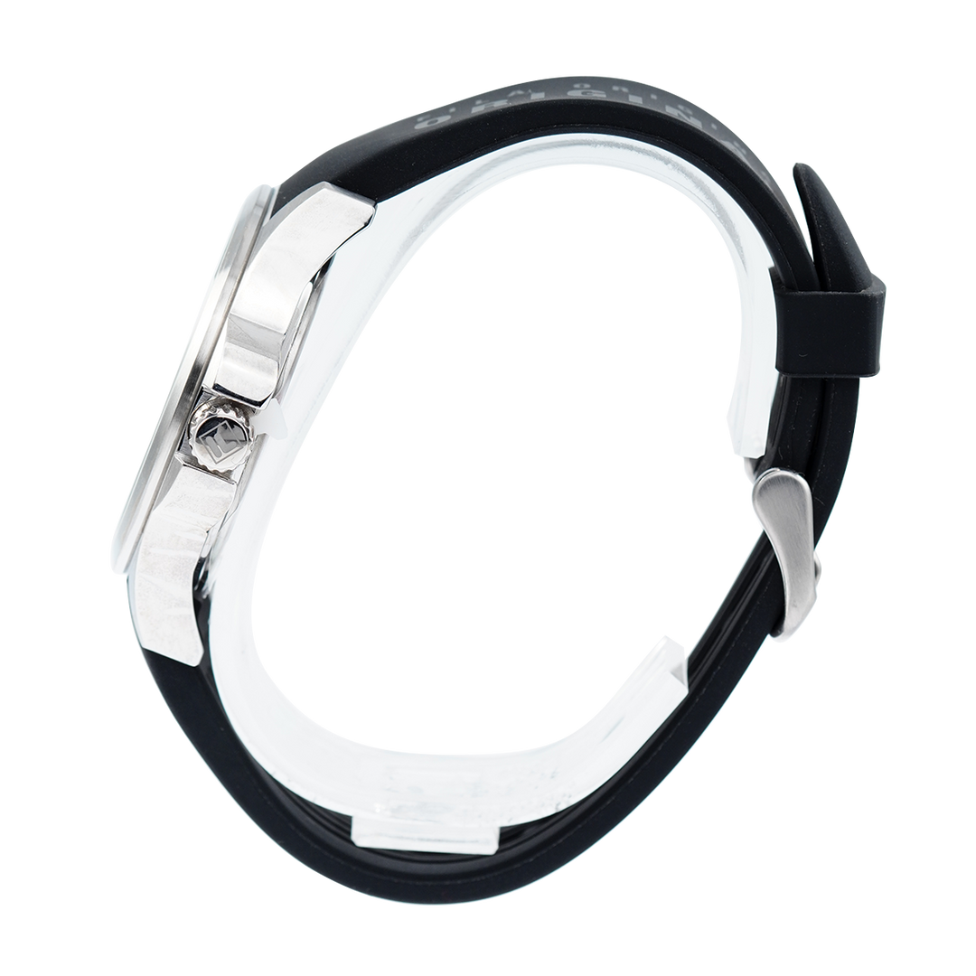 Jam Tangan FILA FL38181-001 Unisex Black Dial Black Rubber Strap