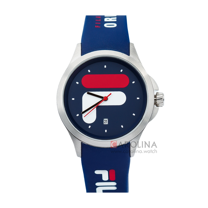 Jam Tangan FILA FL38181-002 Unisex Blue Dial Blue Rubber Strap