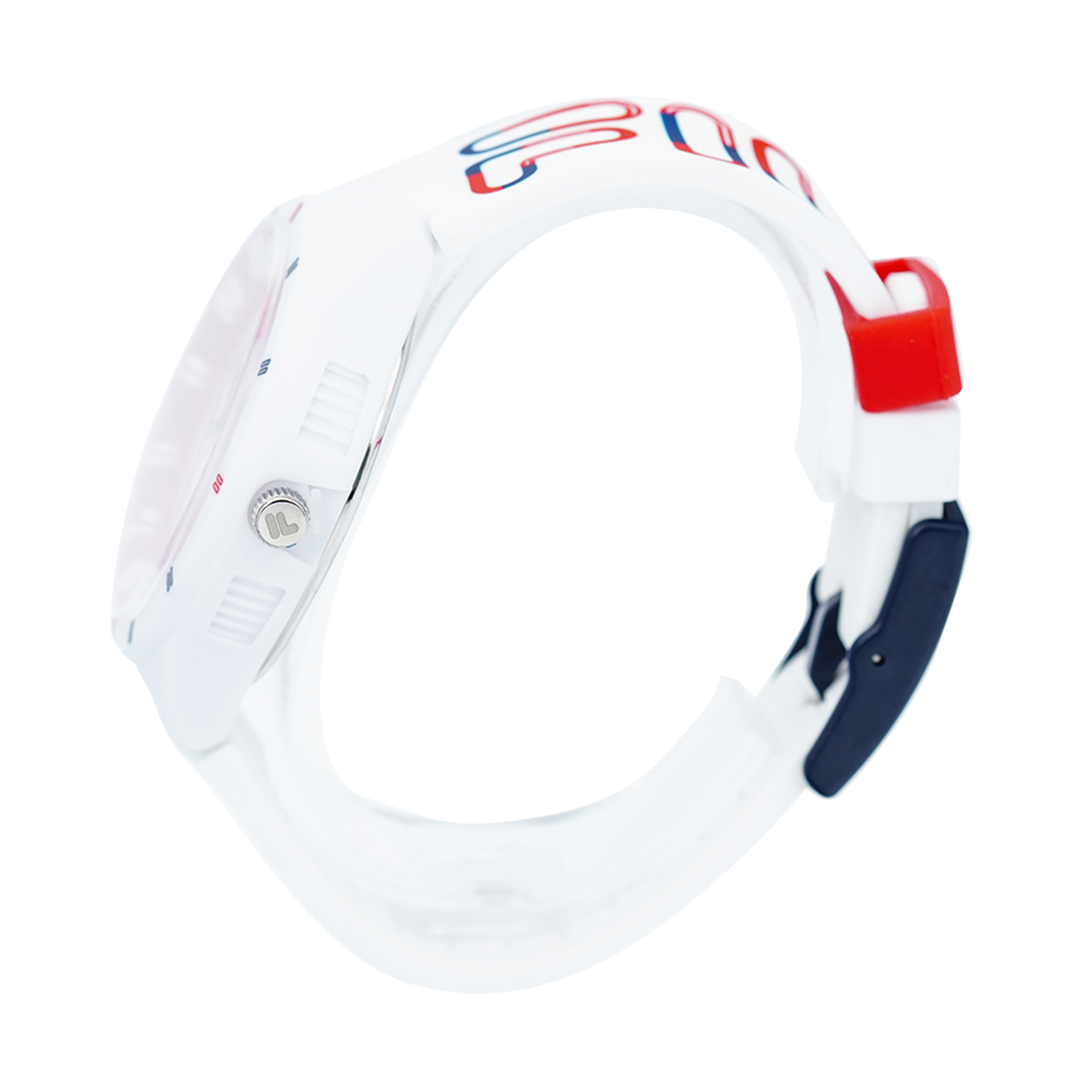 Jam Tangan FILA FL38324-001 White Dial White Rubber Strap