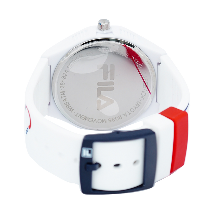 Jam Tangan FILA FL38324-001 White Dial White Rubber Strap