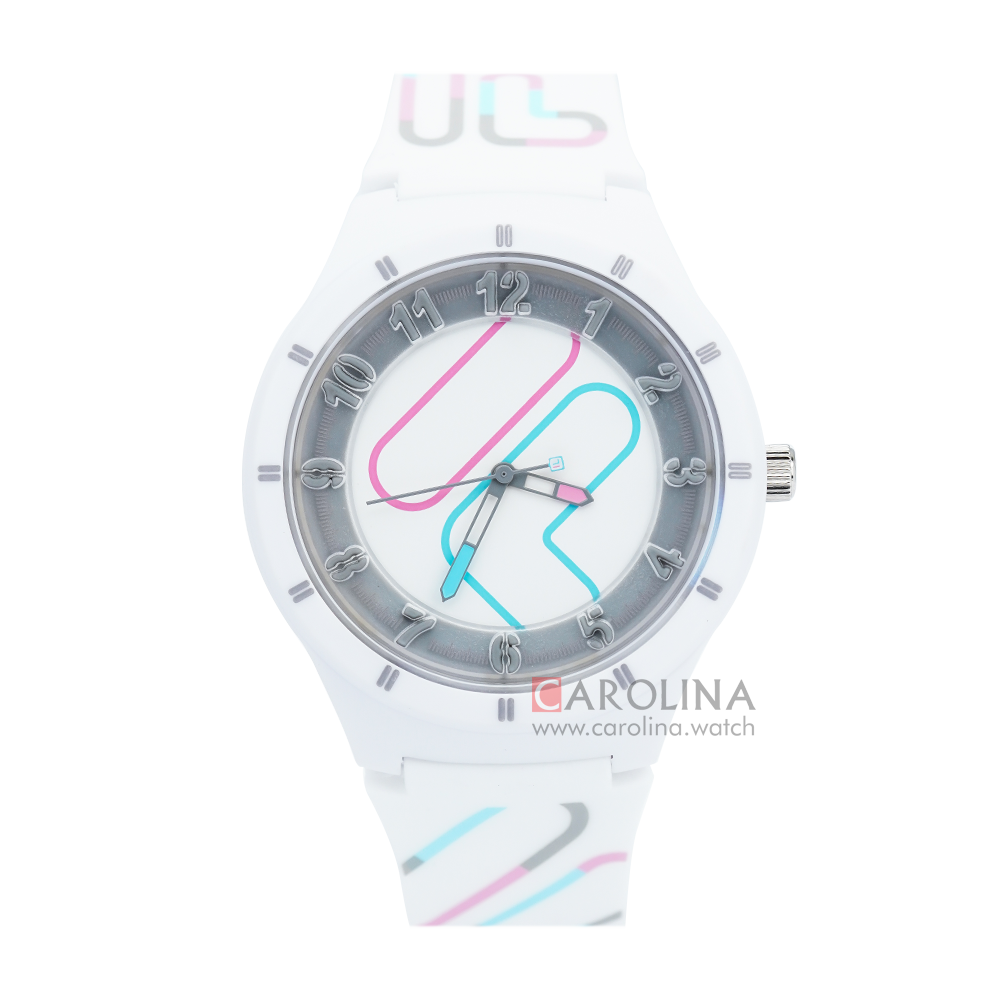Jam Tangan FILA FL38324-003 White Dial White Rubber Strap