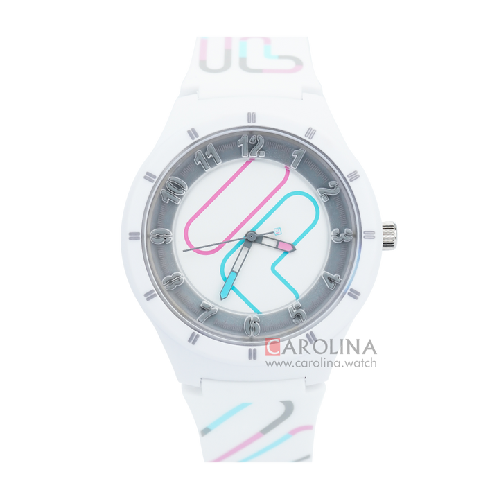 Jam Tangan FILA FL38324-003 White Dial White Rubber Strap