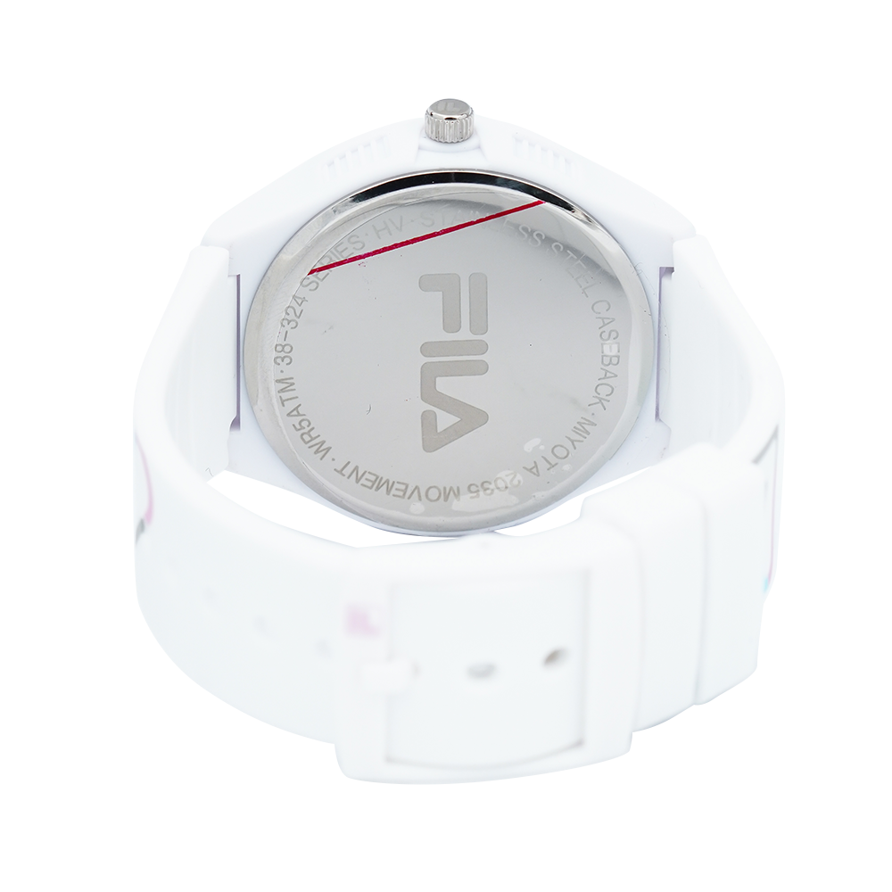 Jam Tangan FILA FL38324-003 White Dial White Rubber Strap