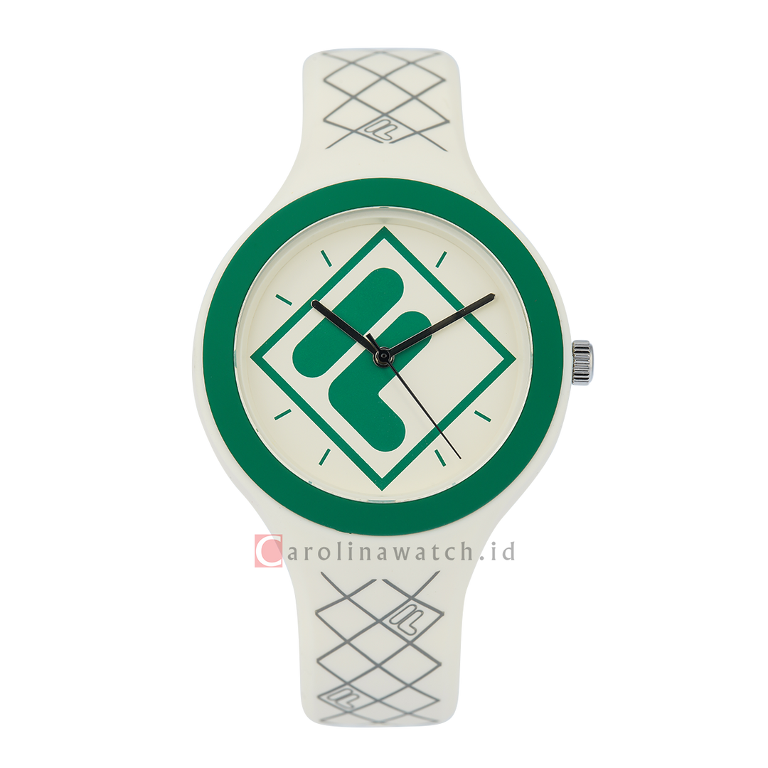 Jam Tangan FILA FL38342-003 Unisex White Dial White Rubber Strap