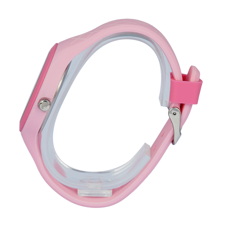 Jam Tangan FILA FL38342-004 Unisex White Dial Pink Rubber Strap