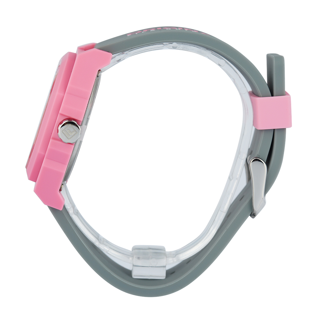 Jam Tangan FILA FL38348-004 Unisex Grey Dial Dual Color Rubber Strap