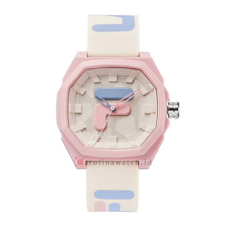 Jam Tangan FILA FL386105-008 Unisex White Dial Dual Color Rubber Strap