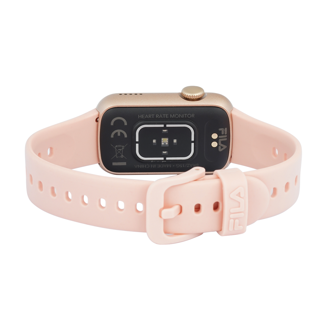 Jam Tangan FILA Smartwatch FL38BRAZ15G Unisex Full Screen Touch Display Pink Silicone Strap