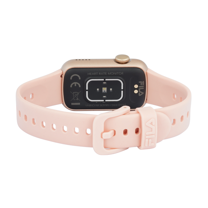 Jam Tangan FILA Smartwatch FL38BRAZ15G Unisex Full Screen Touch Display Pink Silicone Strap