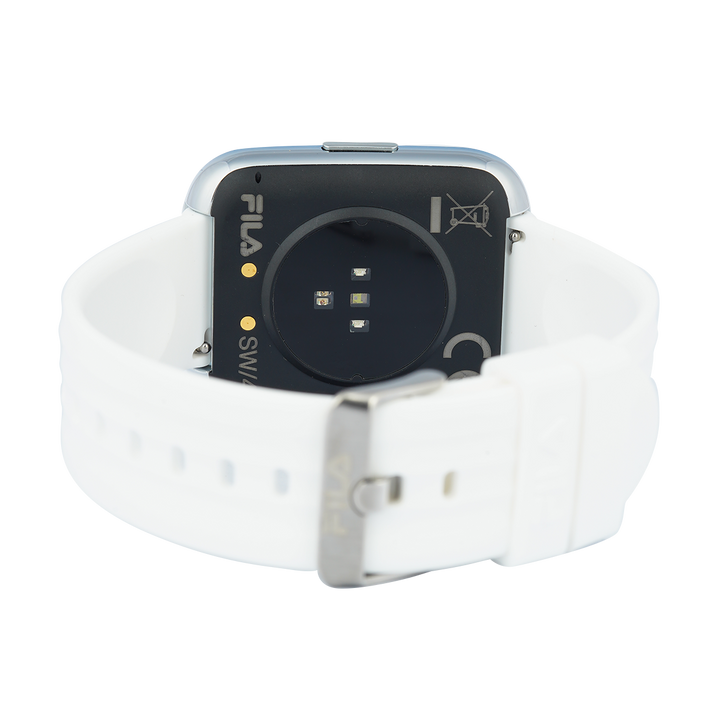 Jam Tangan FILA Smartwatch FL38SW40 Full Screen Touch Display White Rubber Strap