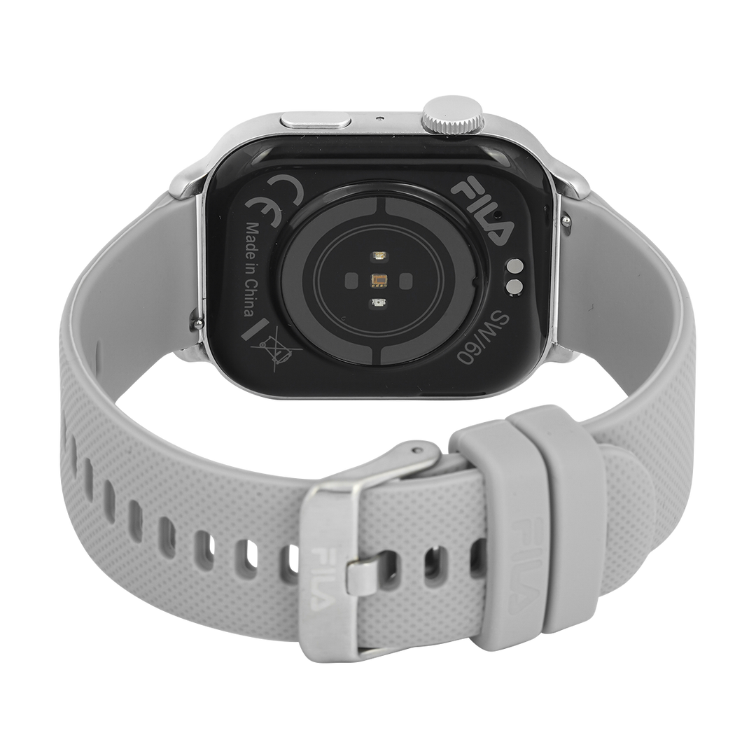 Jam Tangan FILA Smartwatch FL38SW60 Unisex Full Screen Touch Display Grey Rubber Strap