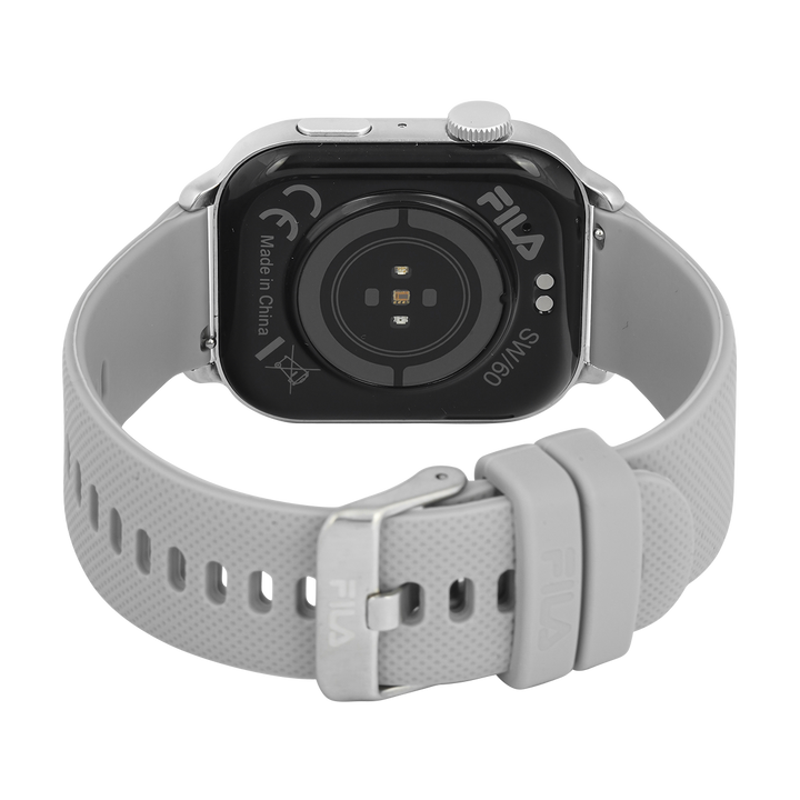 Jam Tangan FILA Smartwatch FL38SW60 Unisex Full Screen Touch Display Grey Rubber Strap