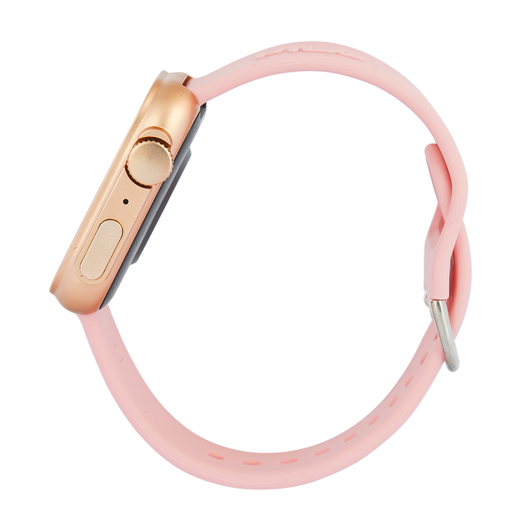 Jam Tangan FILA Smartwatch FL38SW70G Unisex Full Screen Touch Display Pink Silicone Strap