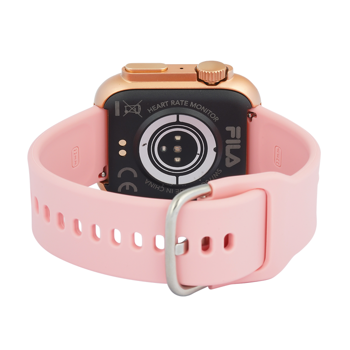 Jam Tangan FILA Smartwatch FL38SW70G Unisex Full Screen Touch Display Pink Silicone Strap
