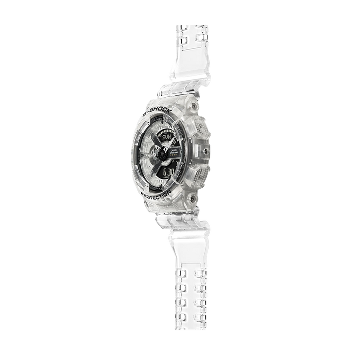 Jam Tangan Casio G-Shock GA-114RX-7A Men 40th Anniversary Clear Remix White Transparent Resin Band Limited Edition