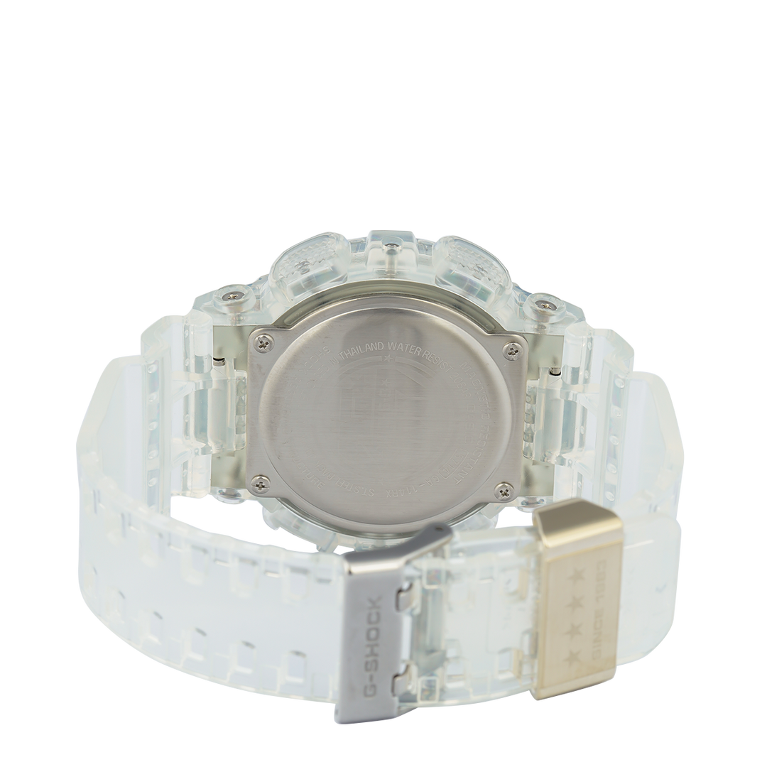 Jam Tangan Casio G-Shock GA-114RX-7A Men 40th Anniversary Clear Remix White Transparent Resin Band Limited Edition