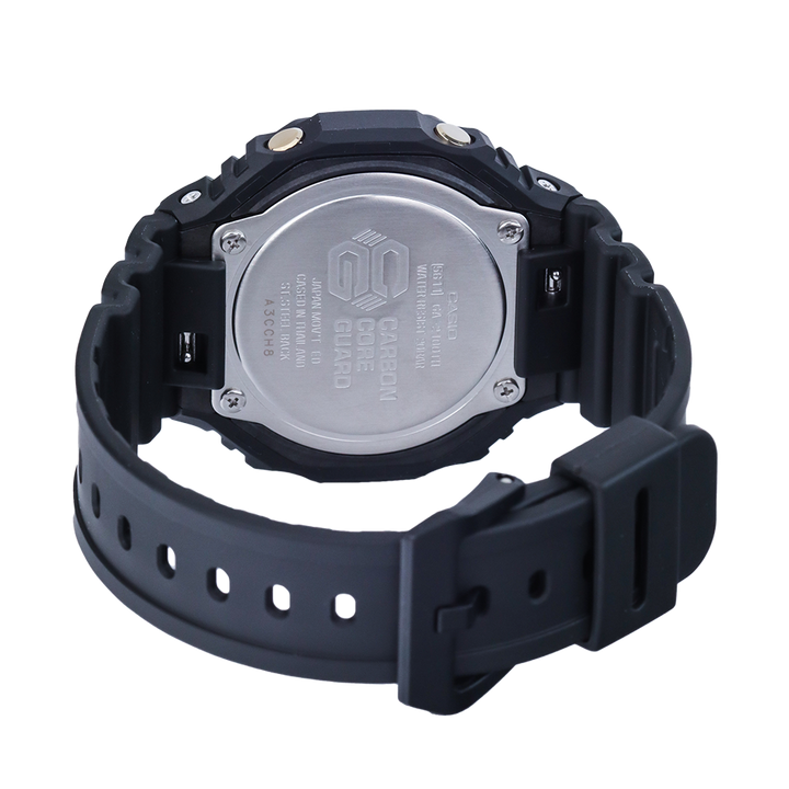 Casio G-Shock GA-2100TH-1A Men Digital Analog Dial Black Resin Band