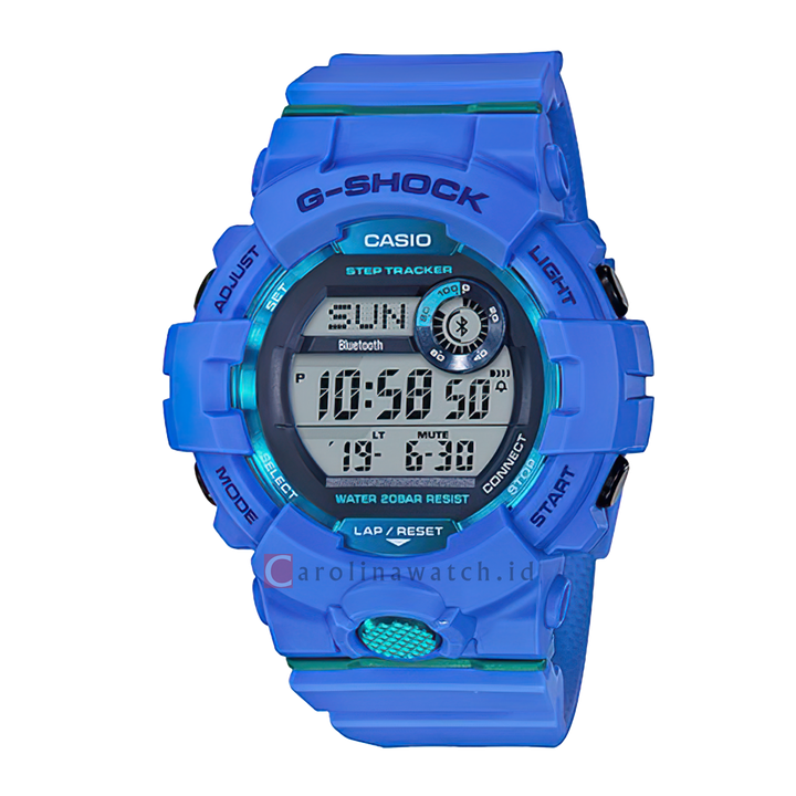 Jam Tangan Casio G-Shock GBD-800-2D Men Digital Dial Blue Resin Band