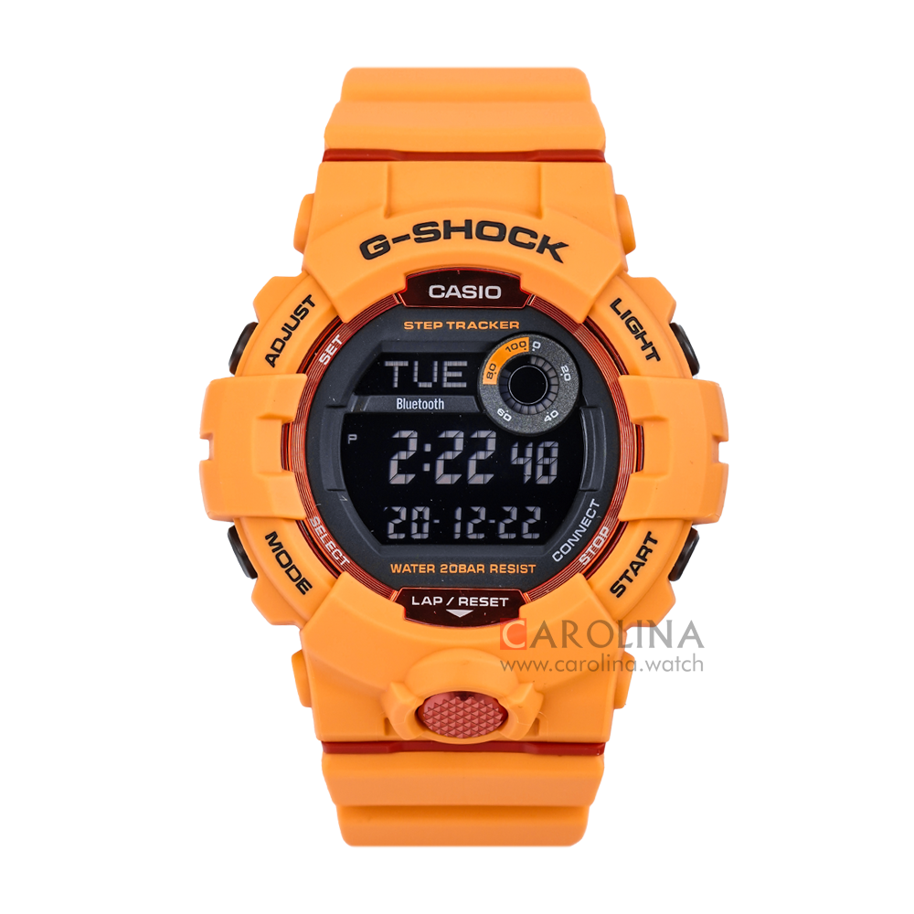 Jam Tangan Casio G-Shock GBD-800-4D Men Digital Dial Orange Resin Band