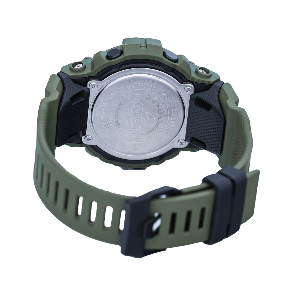 Jam Tangan Casio G-Shock GBD-800UC-3D Men Smart Bluetooth Digital Dial Green Resin Band