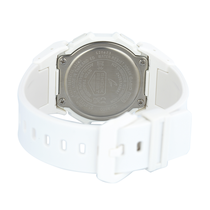 Jam Tangan CASIO G SHOCK GD-B500-7D Men Digital Dial White Resin Band