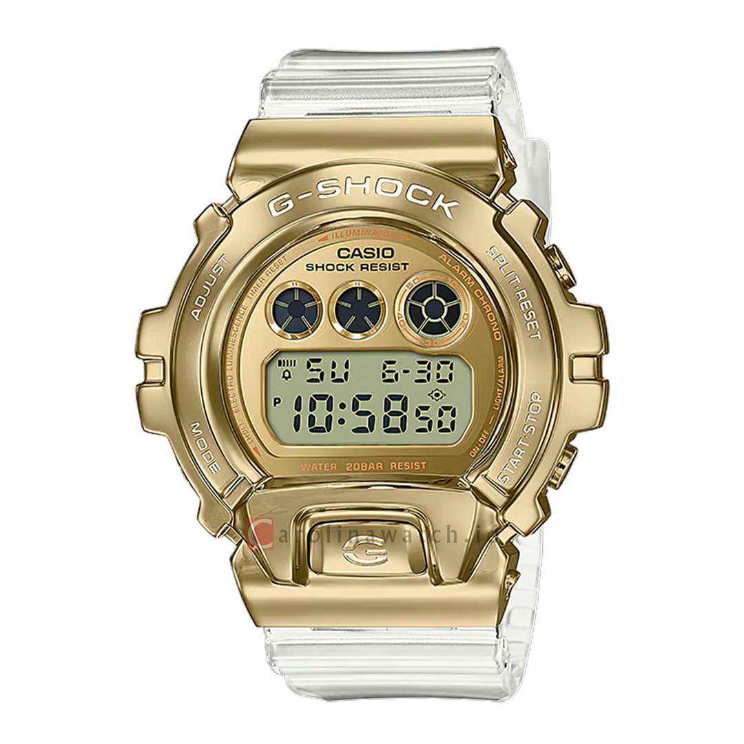 Jam Tangan Casio G-Shock GM-6900SG-9D Men Digital Dial Transparent White Resin Band