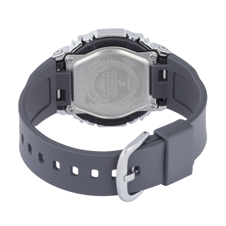 Jam Tangan Casio G-Shock GM-S2110-3A Women Green Digital Analog Dial Grey Resin Band
