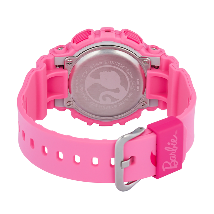 Jam Tangan Casio G-Shock x Barbie GMA-S110BE-4A Women CasiOak Pink Digital Analog Dial Pink Resin Band