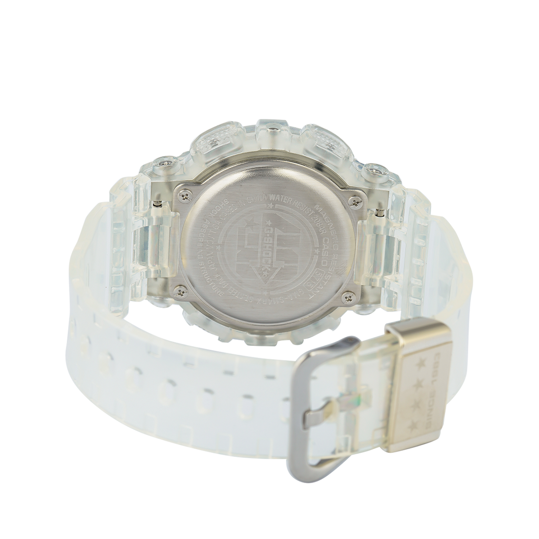 Jam Tangan Casio G-Shock GMA-S114RX-7A Women 40th Anniversary Clear Remix White Transparent Resin Band Limited Edition