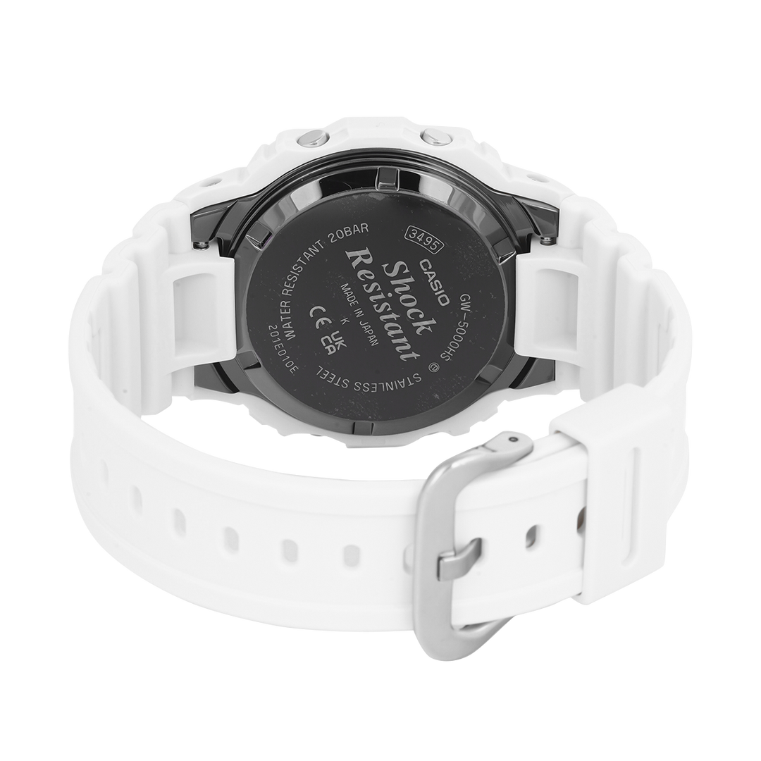 Jam Tangan Casio G SHOCK GW-5000HS-7D Unisex Digital Dial White Resin Band