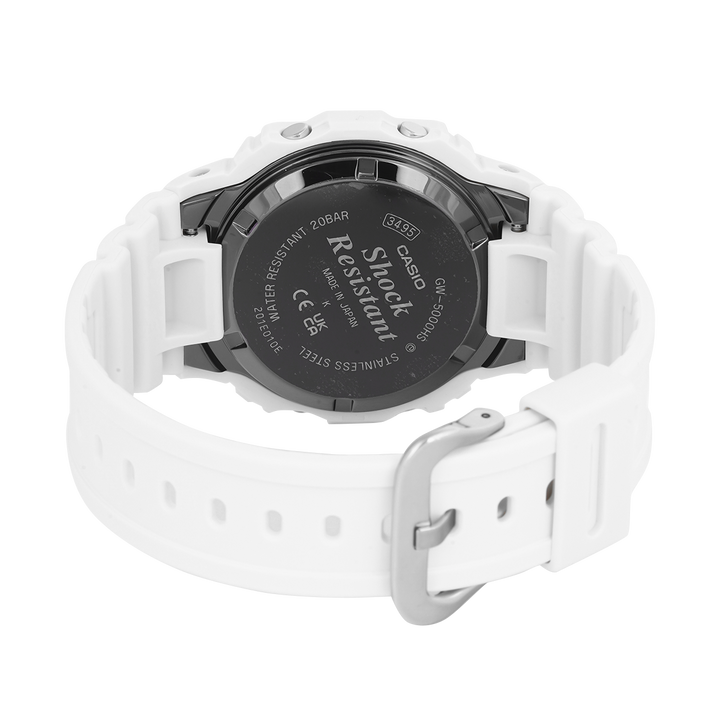 Jam Tangan Casio G SHOCK GW-5000HS-7D Unisex Digital Dial White Resin Band
