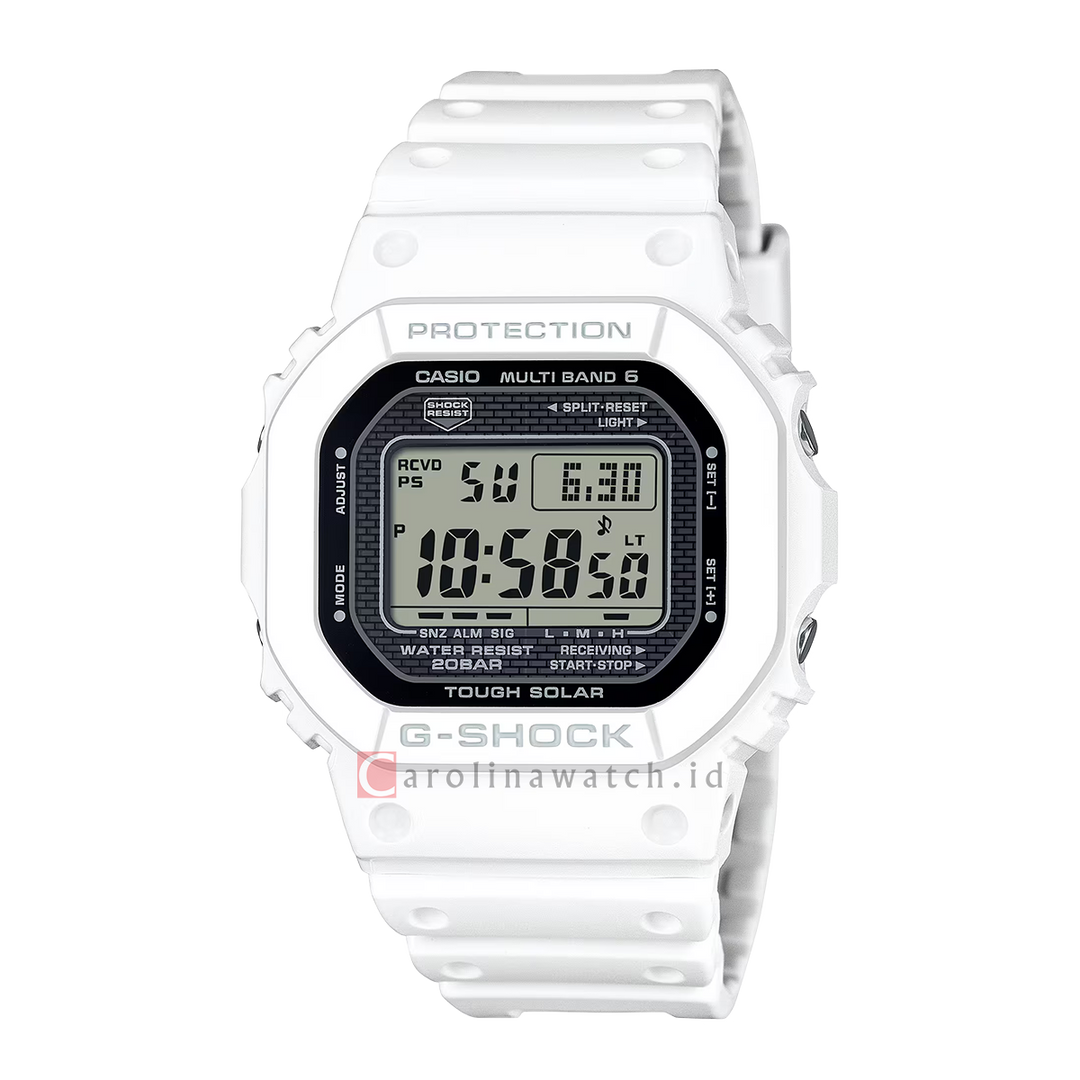 Jam Tangan Casio G SHOCK GW-5000HS-7D Unisex Digital Dial White Resin Band