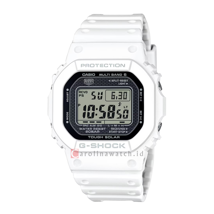 Jam Tangan Casio G SHOCK GW-5000HS-7D Unisex Digital Dial White Resin Band