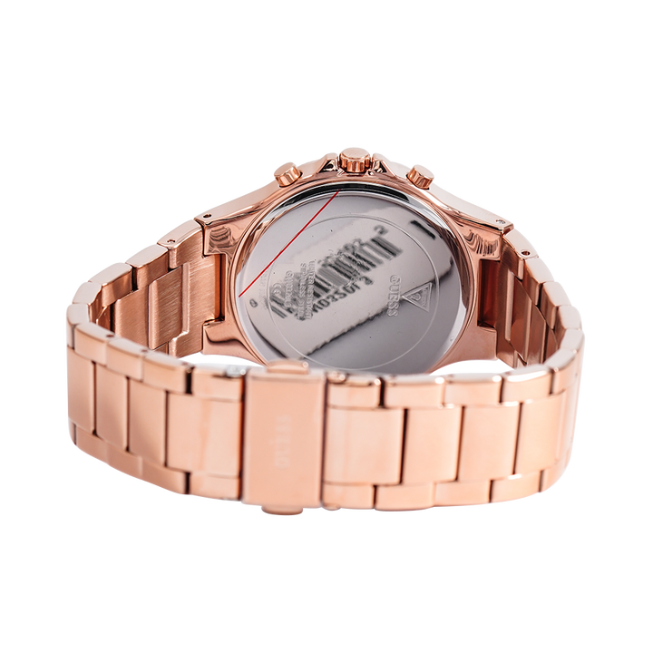 Jam Tangan GUESS Moonlight GW0320L3 Rose Gold Sunray Dial Rose Gold Stainless Steel Strap