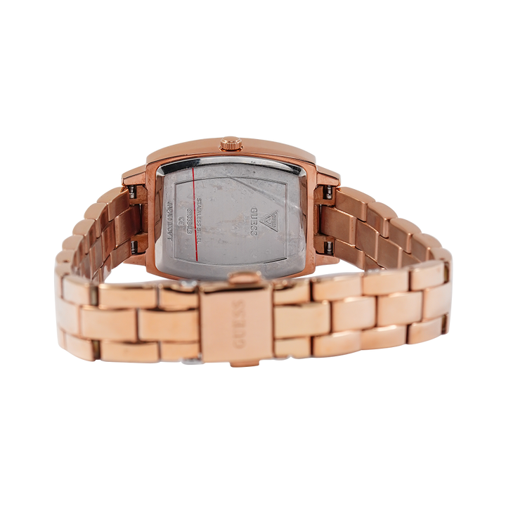 Jam Tangan GUESS Brilliant GW0384L3 Rose Gold Sunray Dial Rose Gold Stainless Steel Strap