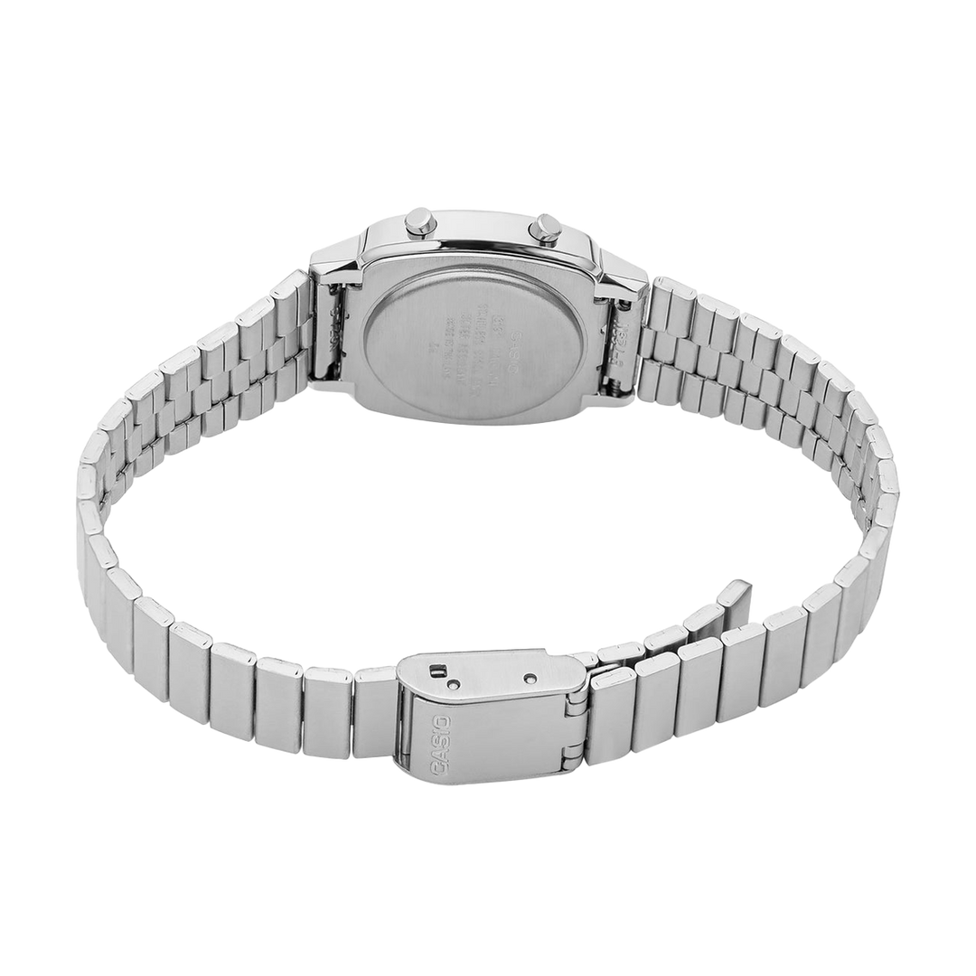 Jam Tangan Casio Vintage LA670WA-7D Women Digital Dial Stainless Steel Band