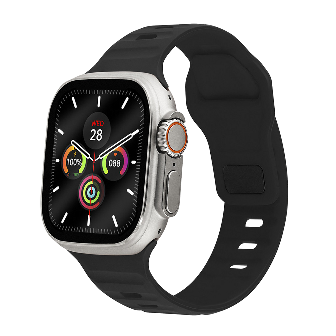 Jam Tangan LEE COOPER Smartwatch LC.SM.3.01 Unisex Digital Dial Black Rubber Strap