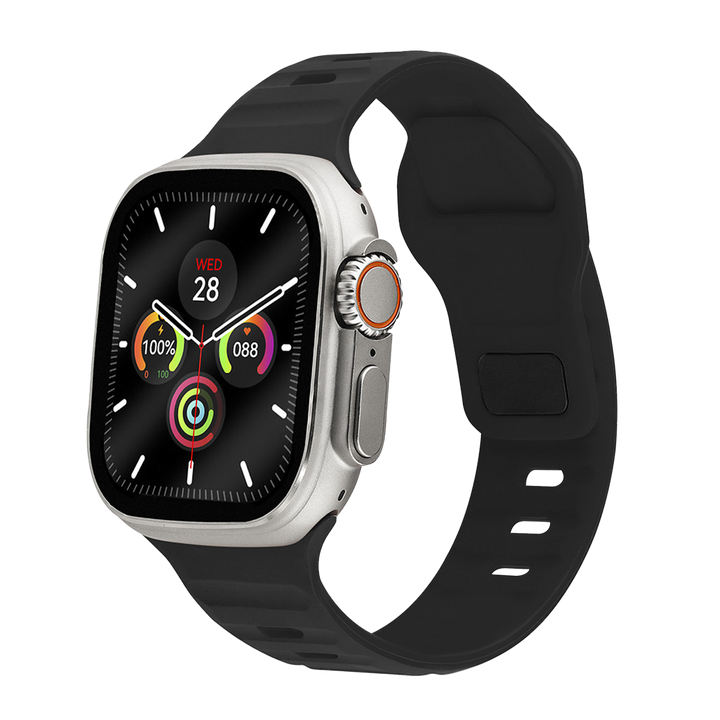 Jam Tangan LEE COOPER Smartwatch LC.SM.3.01 Unisex Digital Dial Black Rubber Strap