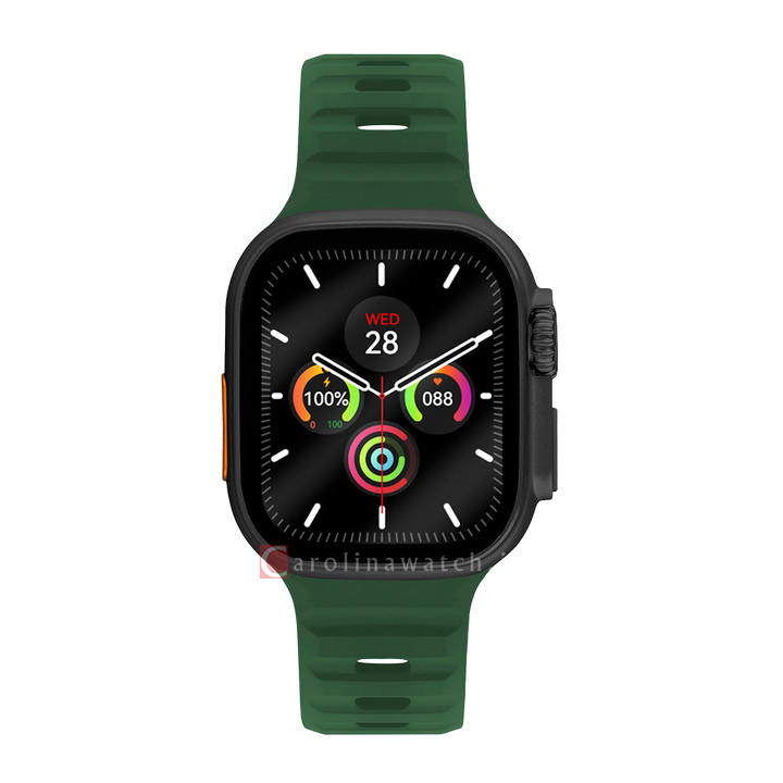 Jam Tangan LEE COOPER Smartwatch LC.SM.3.04 Unisex Digital Dial Green Rubber Strap