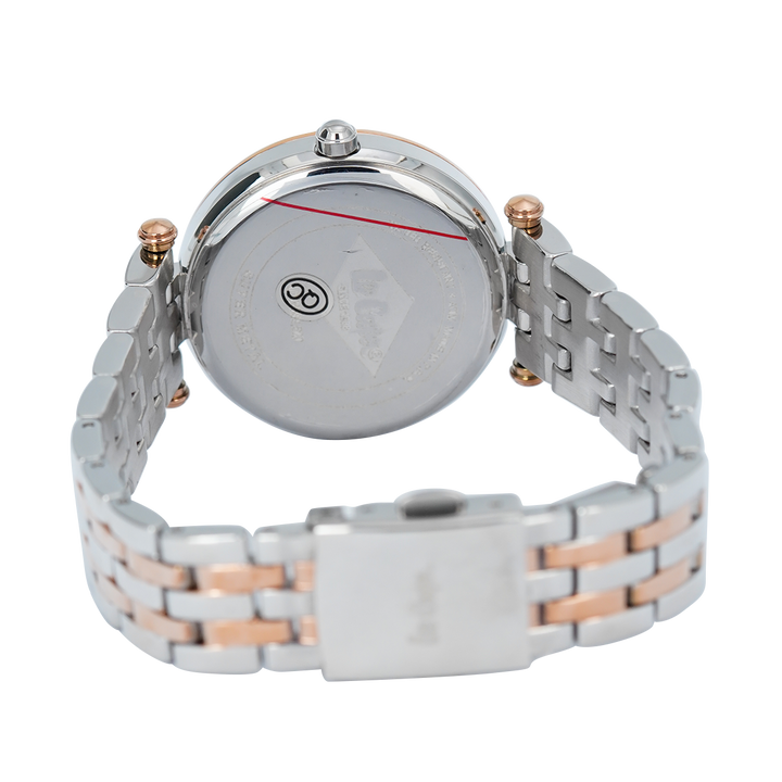 Jam Tangan LEE COOPER LC06589.520 Women White Dial Dual Tone Stainless Steel Strap