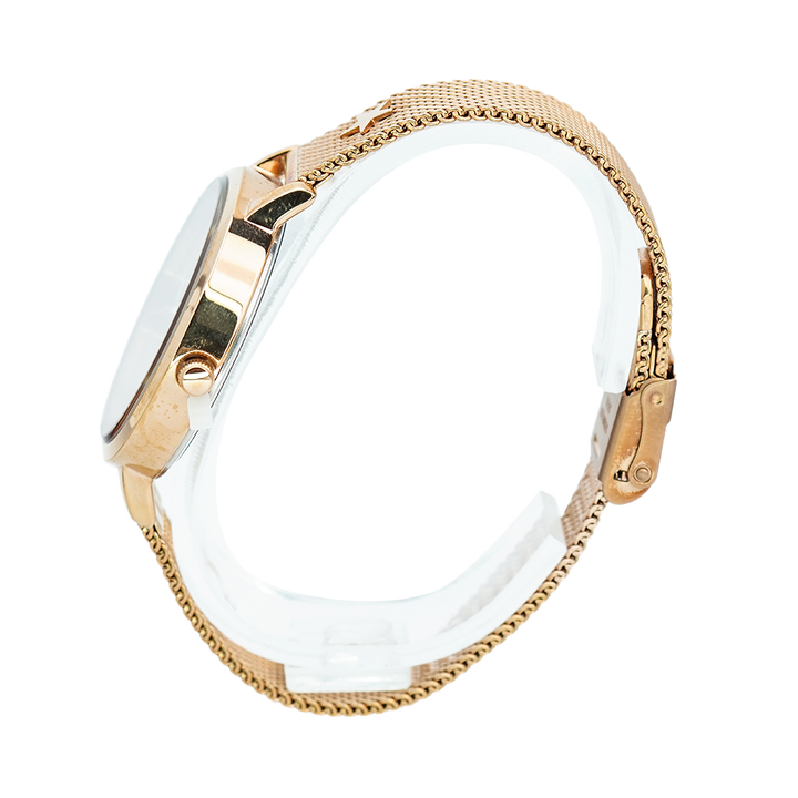 Jam Tangan LEE COOPER LC06877.410 Women Gold Dial Stainless Steel Strap