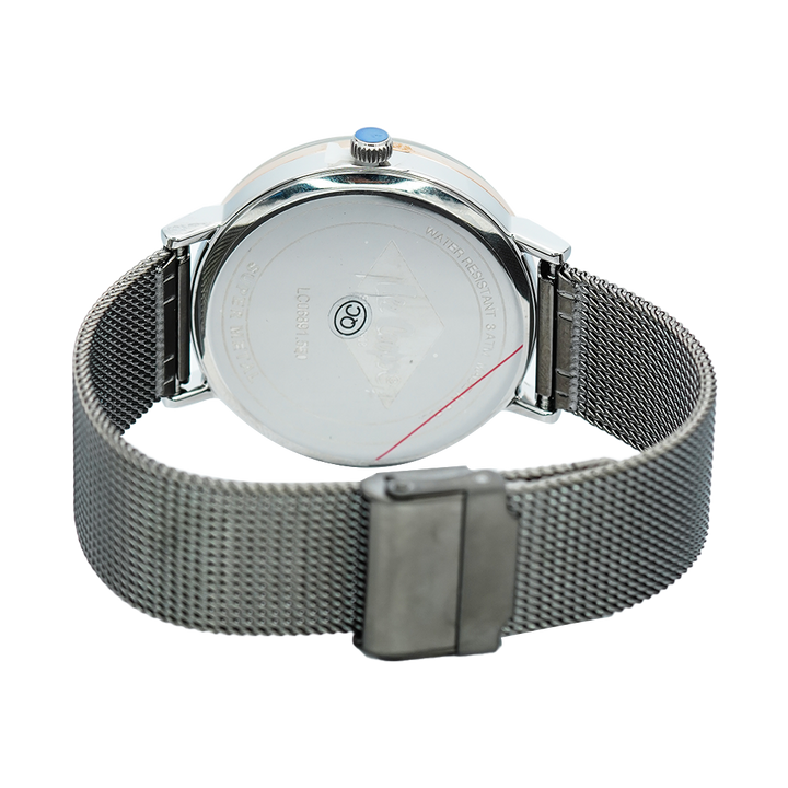 Jam Tangan LEE COOPER LC06891.550 Men Black Dial Stainless Steel Strap