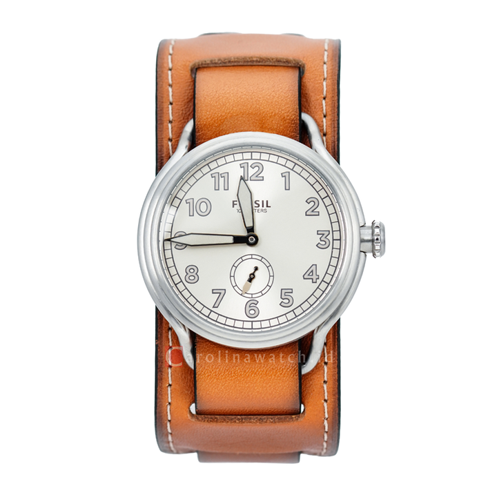 Jam Tangan Fossil Trench LE1040SET Men Biege Dial Brown Leather Strap Limited Edition
