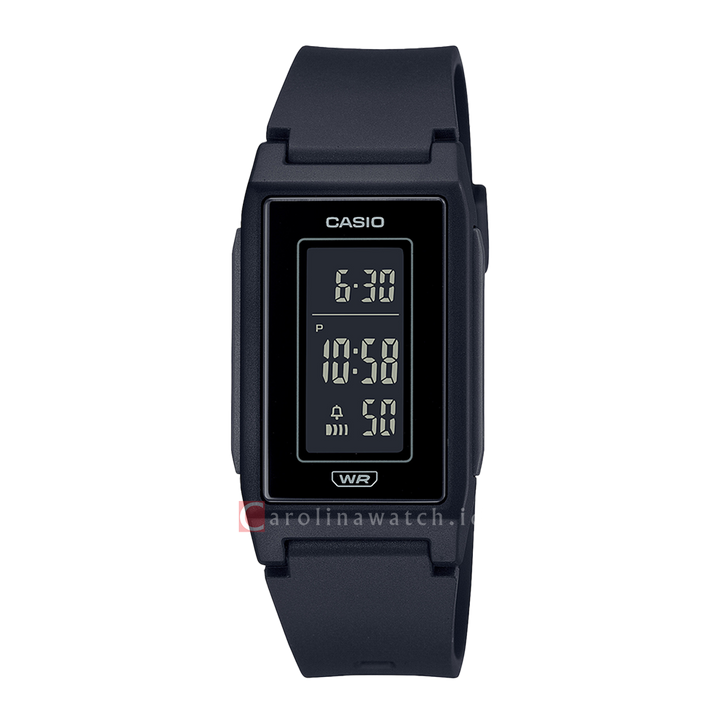 Jam Tangan Casio General LF-10WH-1D Women Digital Dial Black Resin Band