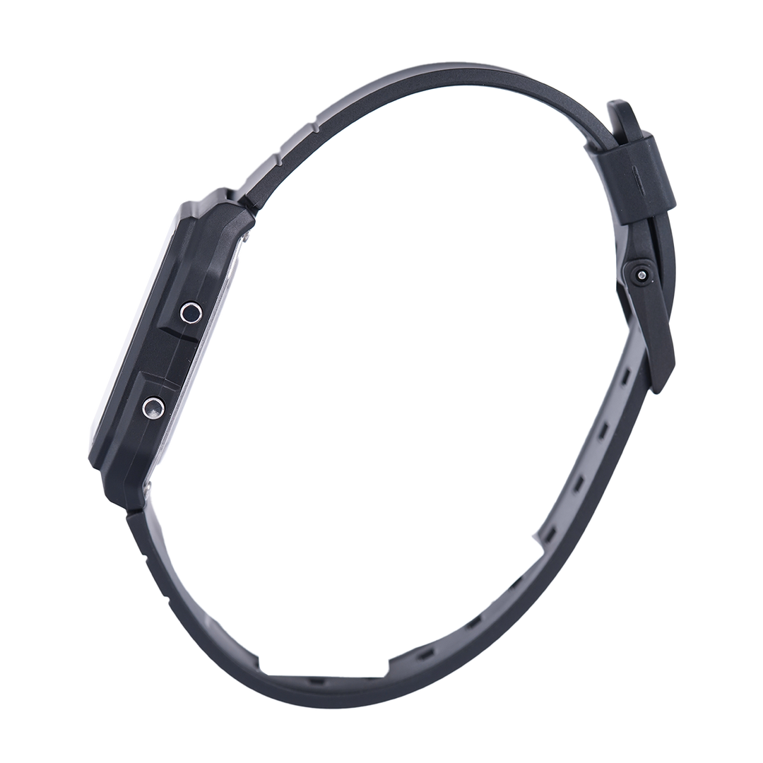 Jam Tangan Casio Pop LF-20W-1A Unisex Digital Analog Dial Black Resin Band