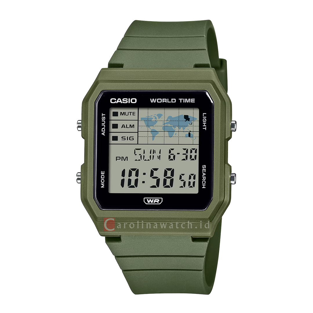 Jam Tangan Casio General Pop Series LF-30W-3A Unisex Green Resin Band