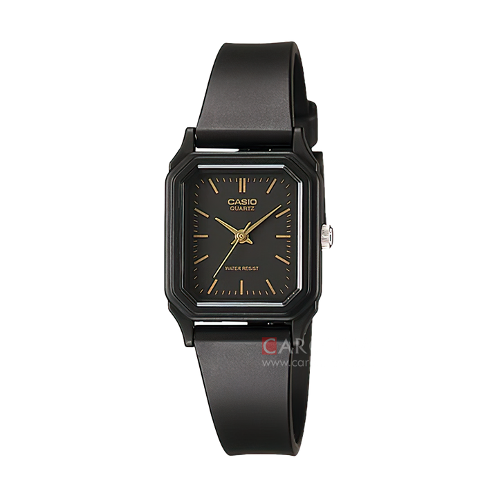 Jam Tangan Casio General LQ-142-1E Unisex Black Dial Black Resin Band