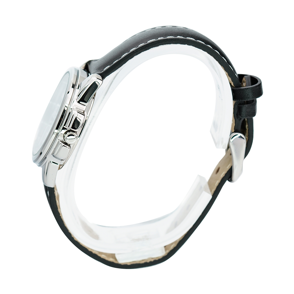 Jam Tangan Casio General LTP-1314L-8A Women Grey Dial Black Leather Band