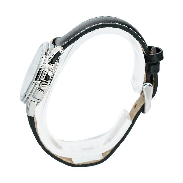 Jam Tangan Casio General LTP-1314L-8A Women Grey Dial Black Leather Band