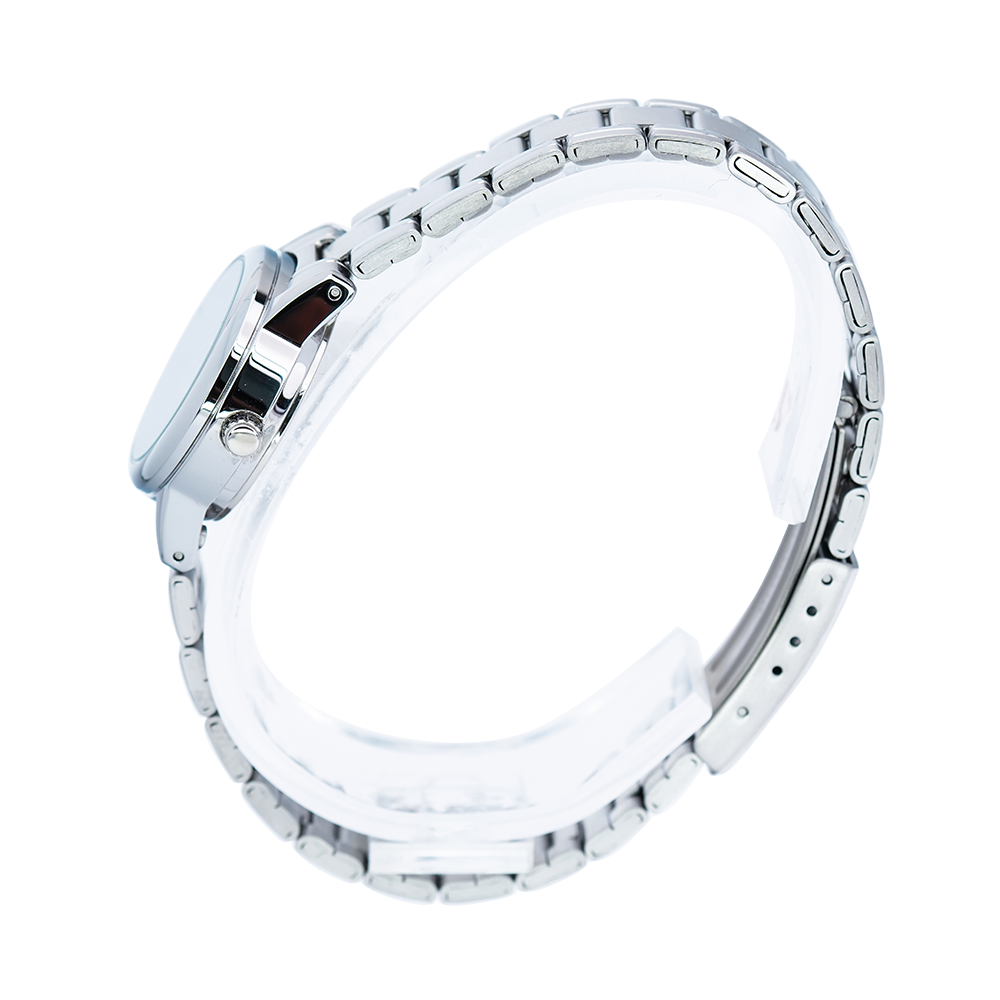 Jam Tangan Casio General LTP-V002D-1B Women Black Dial Stainless Steel Band